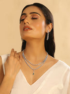 Nuyug Crystal Luster Cubic ZIrcon Necklace Set