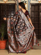 Shree Shyam Fashion Red Silk Saree - Distacart
