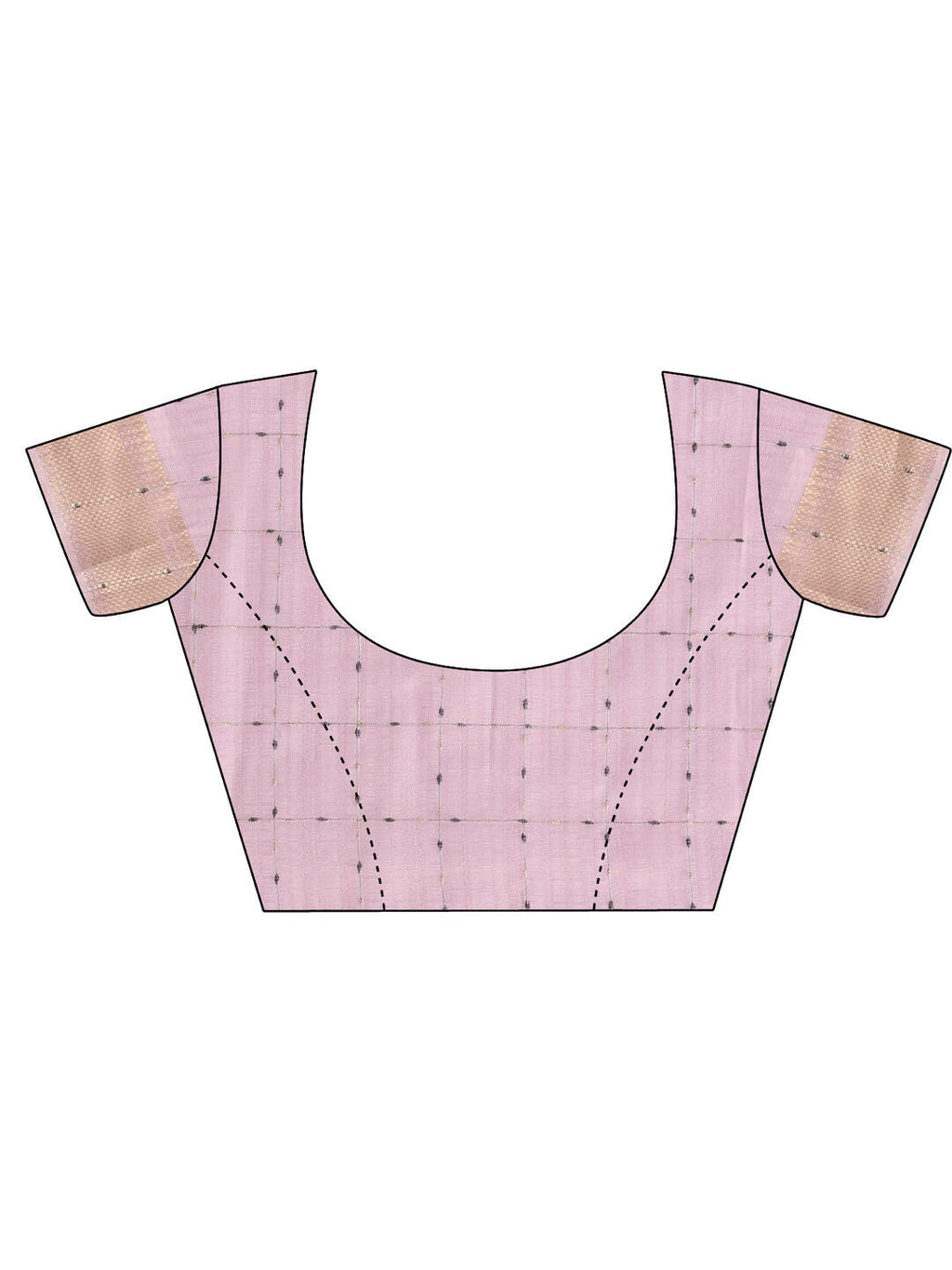 Shree Shyam Fashion Organza Light Pink Saree - Distacart