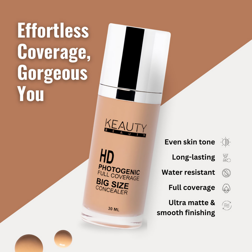 Keauty Beauty HD Photogenic Full Coverage Concealer - 4