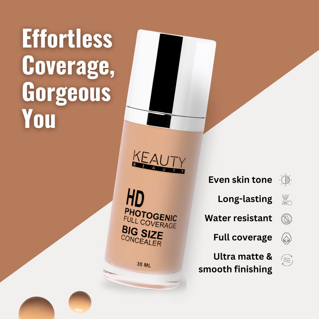 Keauty Beauty HD Photogenic Full Coverage Concealer - 4