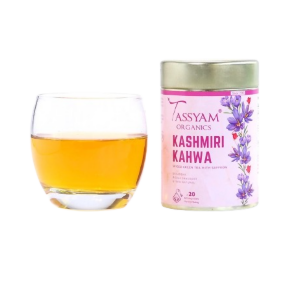Tassyam Organics Kashmiri Kahwa Biodegradable Tea Bags - Distacart