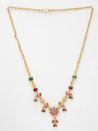 NVR Women's Multicolor Gold-Polished Minimal Chain