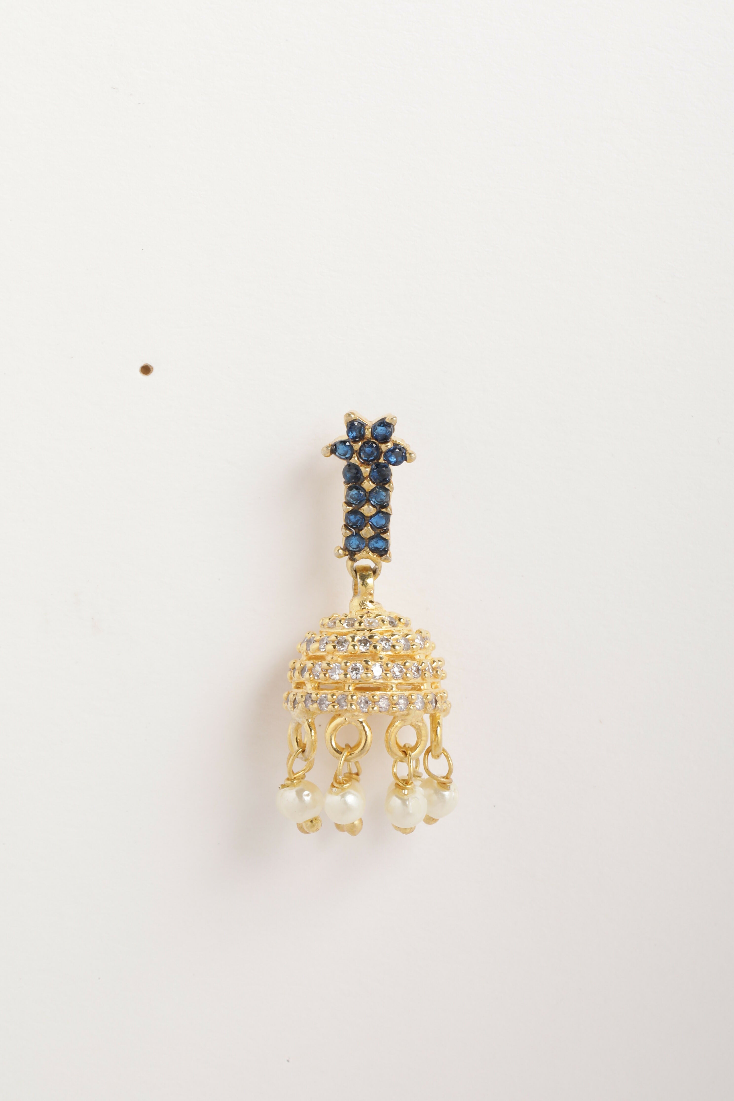 Nuyug 22K Gold Plated Sage Belle Mini Jhumki Earrings - Distacart