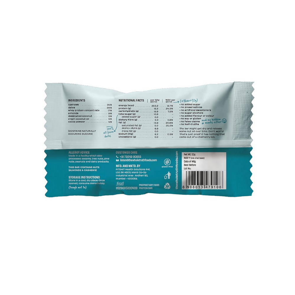 The Whole Truth Protein Bars - Coconut Cocoa - Distacart