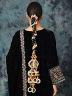 Ruby Raang Colorful Gota Pati Colorful Stones And Golden Stones Parandi