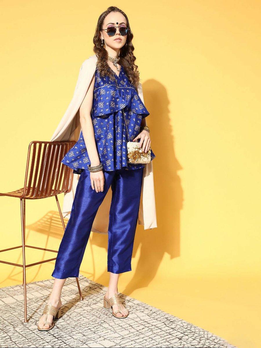 Ahalyaa Poly Silk Swirling Volume Kurta Set - Distacart