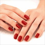 Lakme 9 To 5 Primer + Gloss Nail Colour - Cherry Red - Distacart