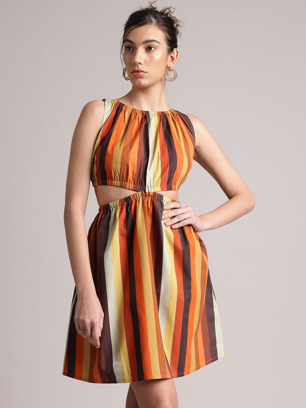Zaccai Women's Multi Poplin Striped Dress - Distacart