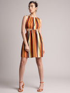 Zaccai Women's Multi Poplin Striped Dress - Distacart