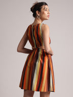 Zaccai Women's Multi Poplin Striped Dress - Distacart