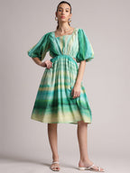 Zaccai Women's Multi Cambric Abstract Dress - Distacart
