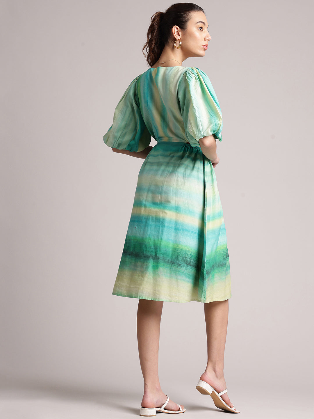 Zaccai Women's Multi Cambric Abstract Dress - Distacart