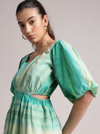 Zaccai Women's Multi Cambric Abstract Dress - Distacart