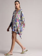 Zaccai Women's White Muslin Tropical Dress - Distacart