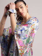 Zaccai Women's White Muslin Tropical Dress - Distacart