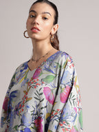 Zaccai Women's White Muslin Tropical Dress - Distacart