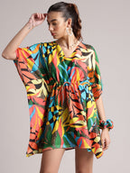 Zaccai Women's Black Muslin Tropical Dress - Distacart