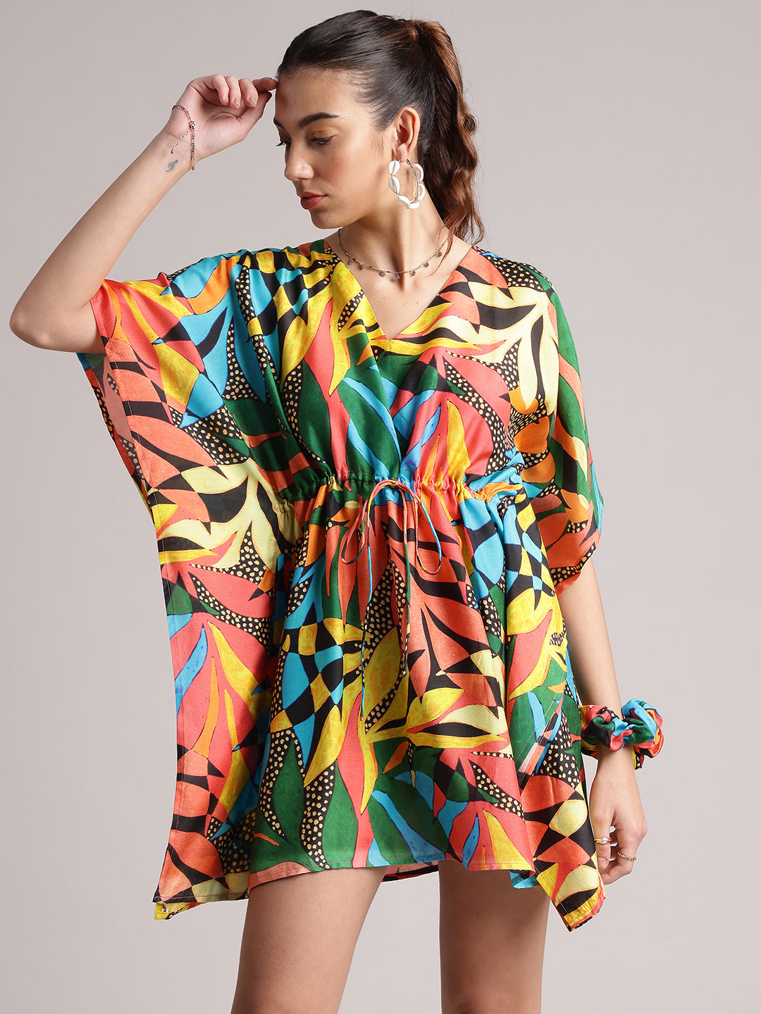 Zaccai Women's Black Muslin Tropical Dress - Distacart