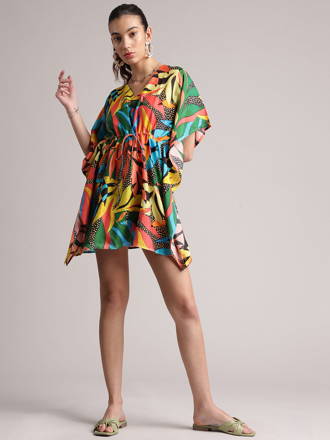 Zaccai Women's Black Muslin Tropical Dress - Distacart