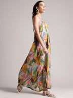 Zaccai Women's Multi Muslin Tropical Dress - Distacart