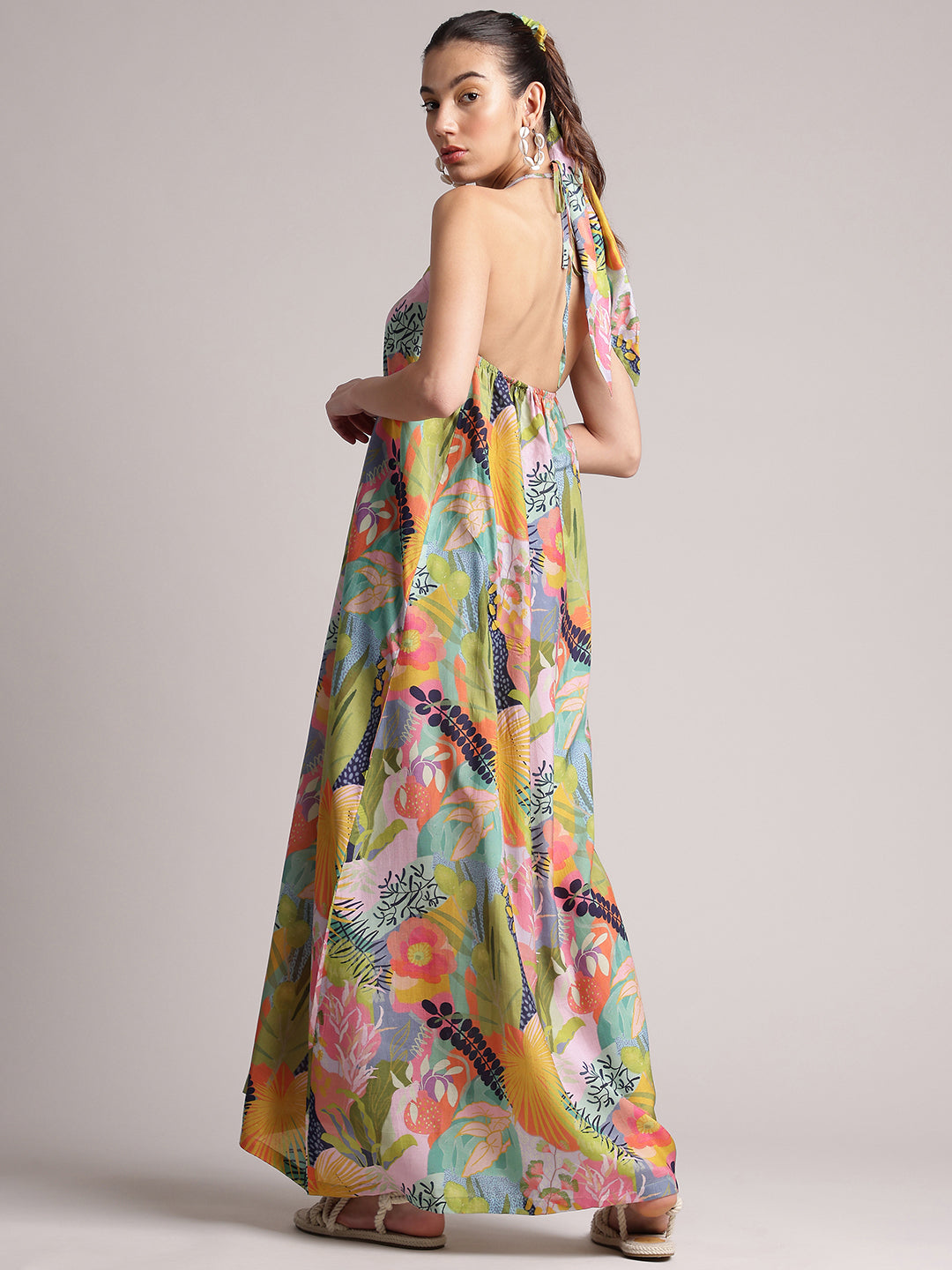 Zaccai Women's Multi Muslin Tropical Dress - Distacart