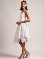 Zaccai Women's White Cambric Schiffli Dress - Distacart