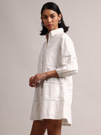 Zaccai Women's White Cambric Schiffli Dress - Distacart