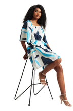 Zaccai Women's Off White Satin Abstract Dress - Distacart
