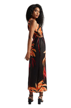 Zaccai Women's Black Satin Abstract Dress - Distacart