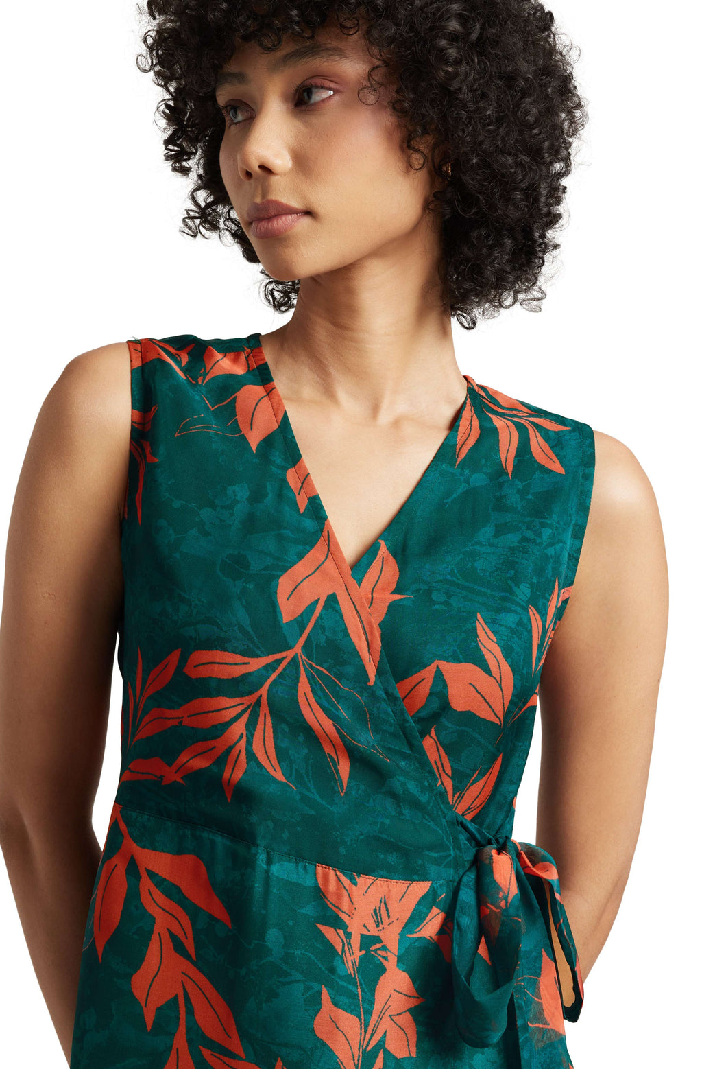 Zaccai Women's Teal Green Organza Floral Dress - Distacart