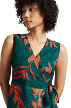 Zaccai Women's Teal Green Organza Floral Dress - Distacart