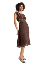 Zaccai Women's Black Georgette Geometric Dress - Distacart