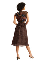 Zaccai Women's Black Georgette Geometric Dress - Distacart