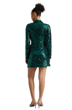 Zaccai Women's Green Poly Elastane Sequined Dress - Distacart
