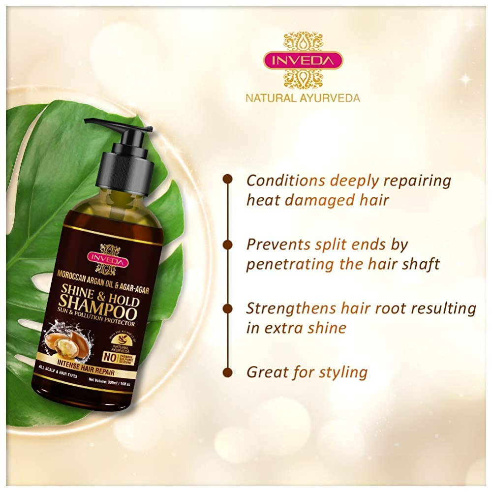 Inveda Moroccan Argan Oil & Agar Agar Shine & Hold Shampoo