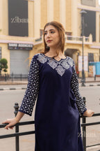 Zibaa Rayon Chikankari Kurti with Jaal work - Distacart
