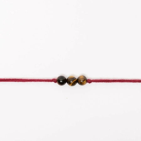 Indianvibez Bodh Success Shield Real Crystal Stone Rakhi