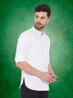 Even Apparels Men's Pure Cotton White Kurta