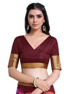 Mimosa Women's Banarasi Silk Multicolor Saree - Distacart