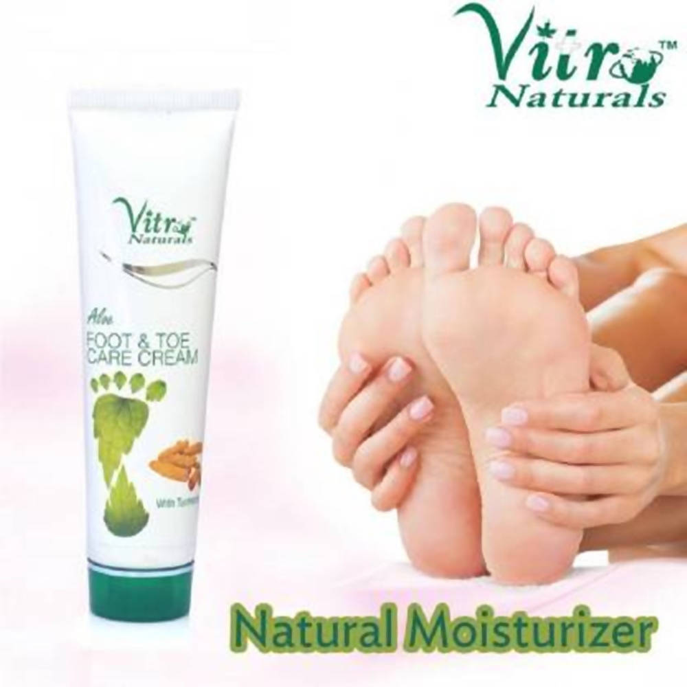 Vitro Naturals Aloe Foot & Toe Care Cream With Turmeric