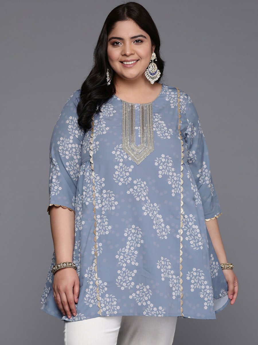 Ahalyaa Women's Traditional wear Tunic - Grey