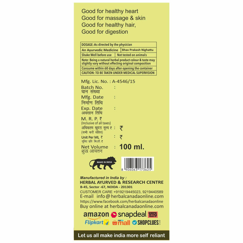 Herbal Canada Olive Oil (Jaitoon Oil)
