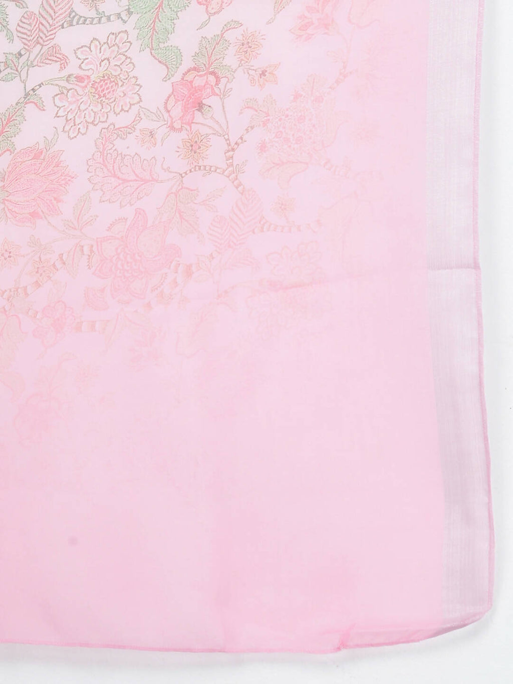 Myshka Women Pink Panelled Pure Cotton Kurta with Trousers With Dupatta Set - Distacart