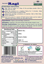 TummyFriendly Foods Organic Sprouted Porridge Mixes Sprouted Ragi Powder, Sprouted Brown Rice and Oats Combo - Distacart