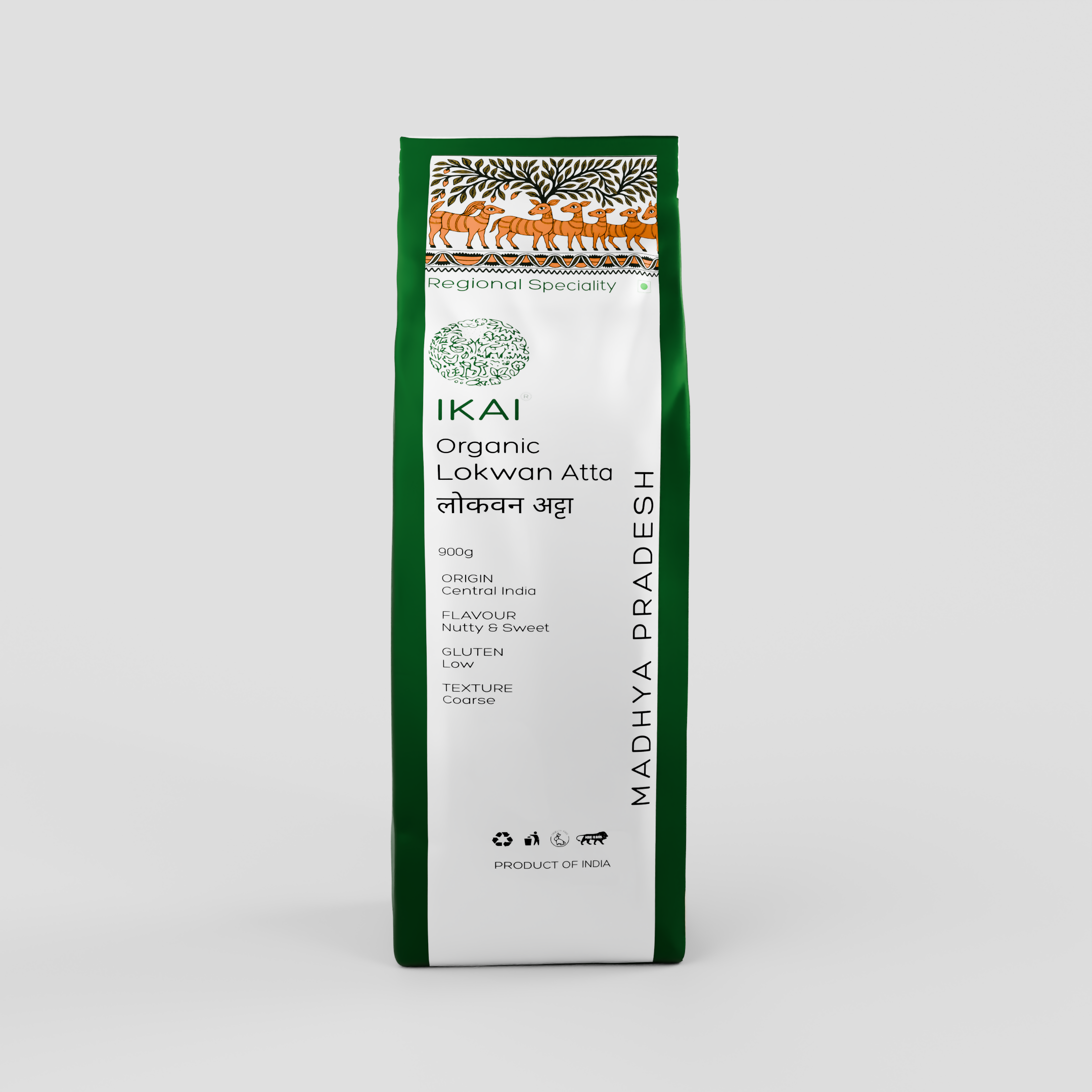 2 - Organic Lokwan Atta - 1000 gm