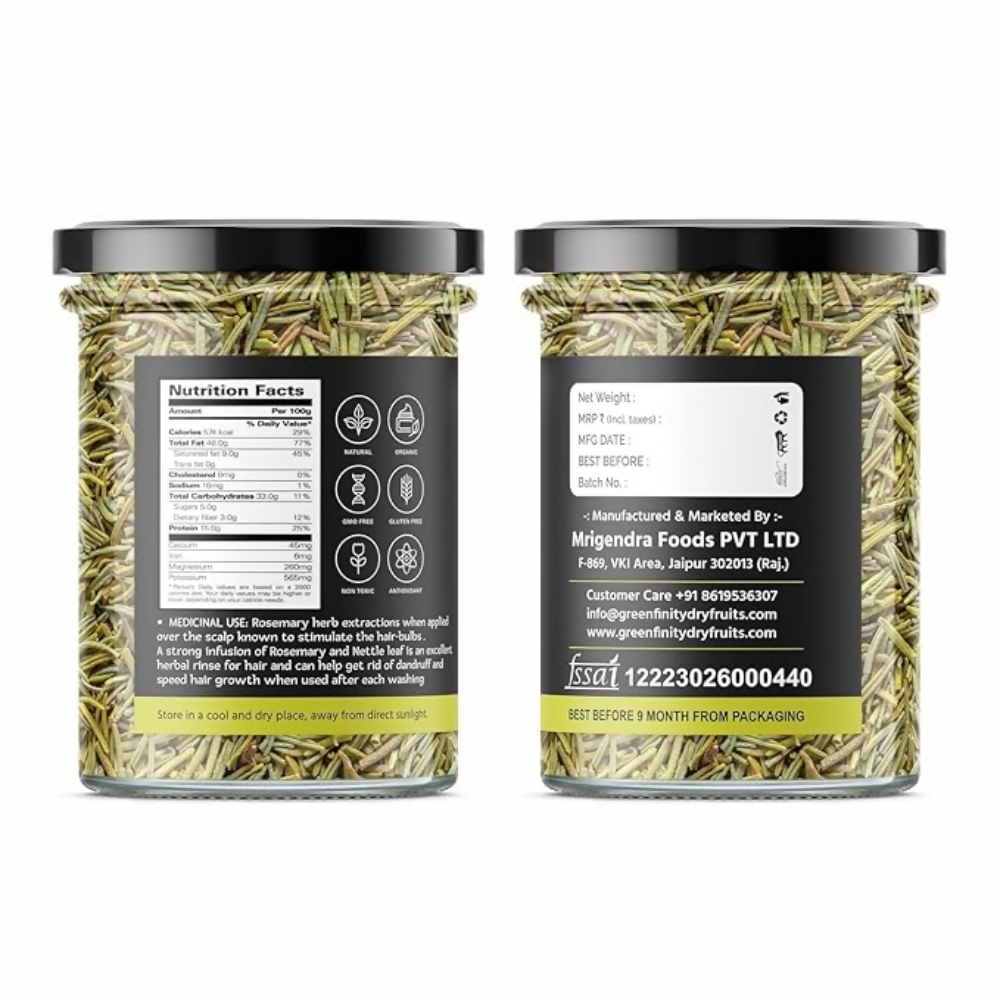 Pretty Nutty 100% Natural Rosemary Dried Leaves - Distacart