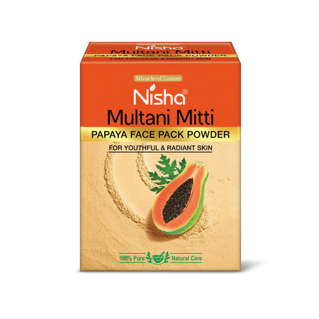 Nisha Papaya Multani Mitti for Face | Skin Brightening Face Pack