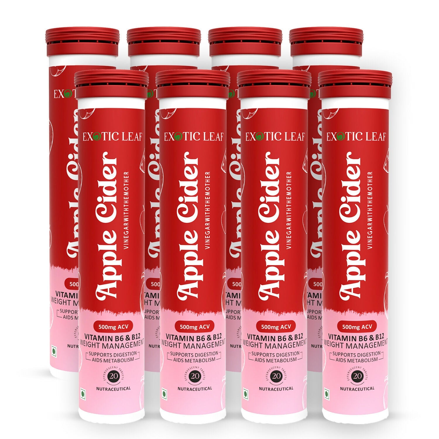 Exotic Leaf Apple Cider Vinegar Tablets - Distacart