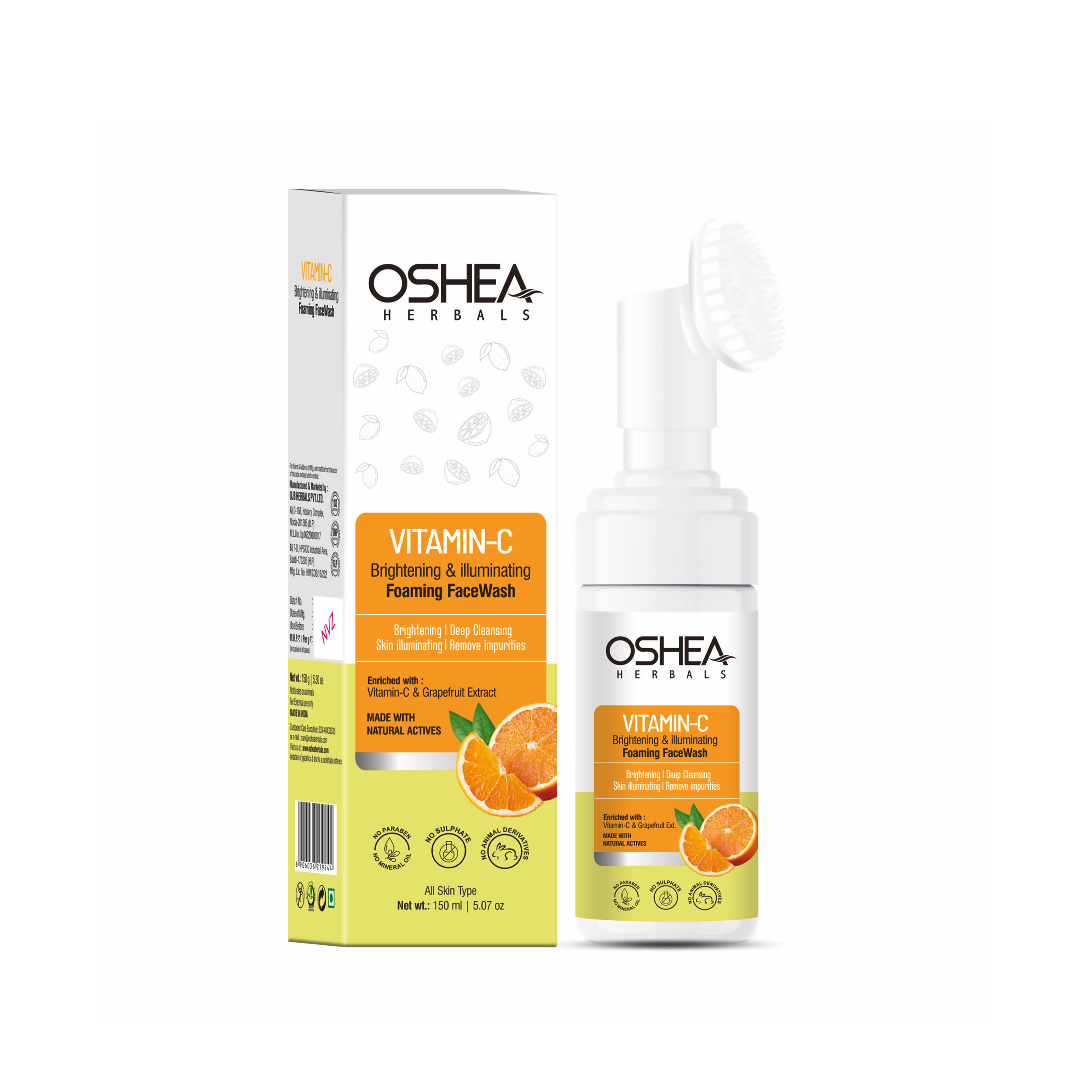 Oshea Herbals Brightening & Illuminating Foaming Face Wash